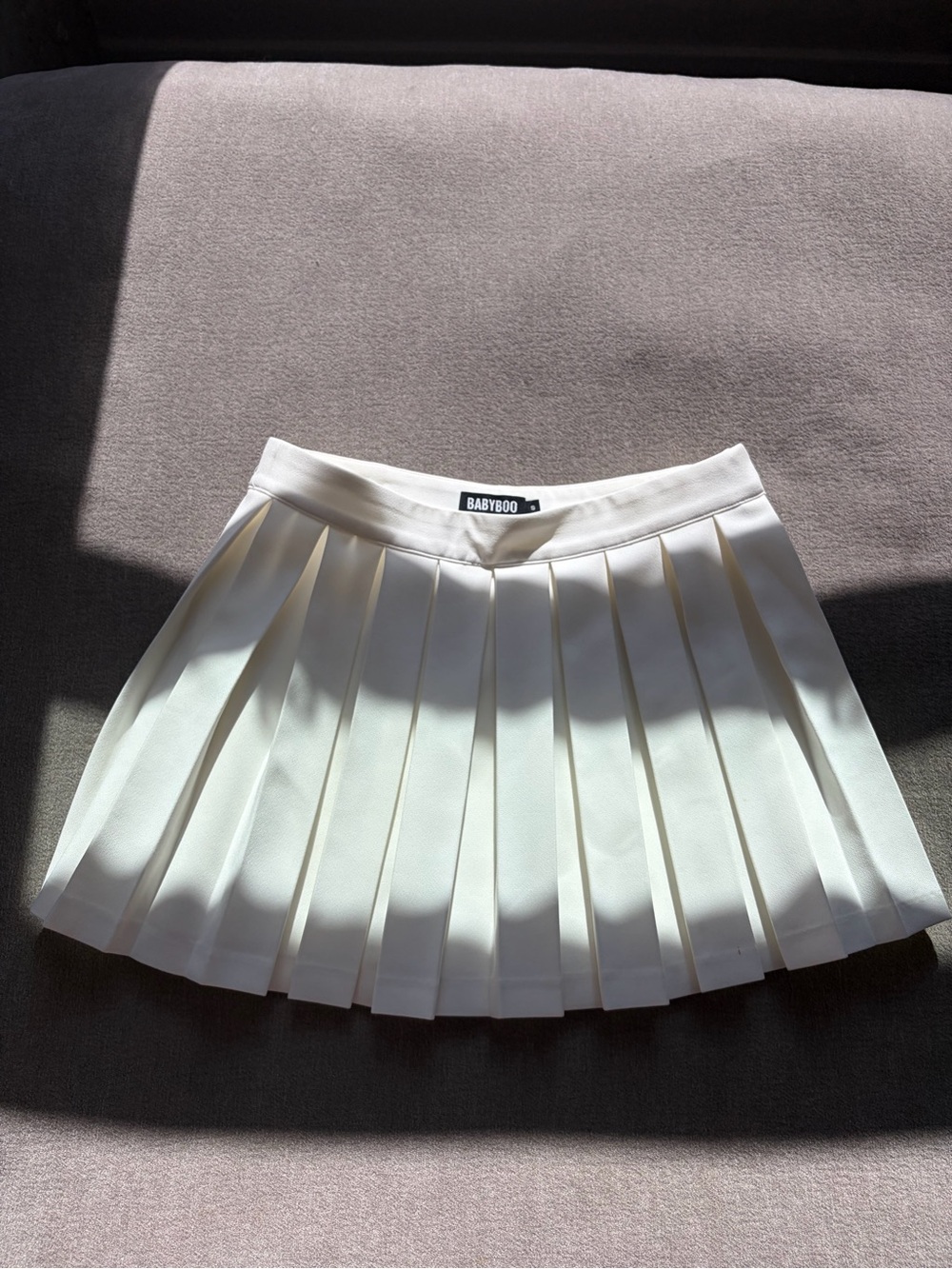 Baby Boo White Pleated Tennis Skirt